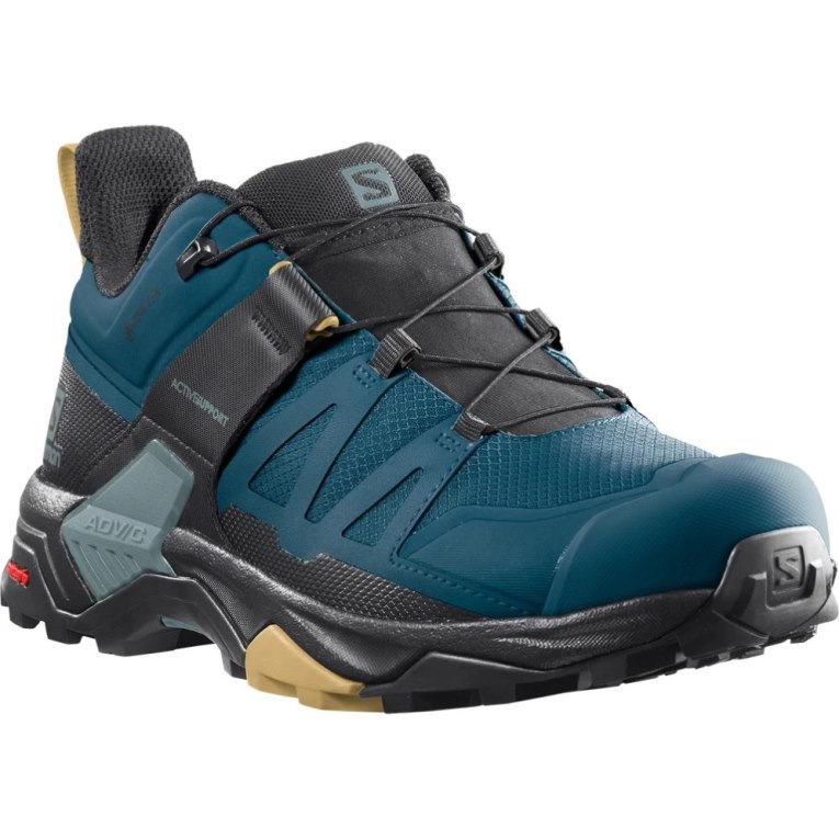 Blue / Black Salomon X Ultra 4 GTX Men's Hiking Shoes | IE ES1398